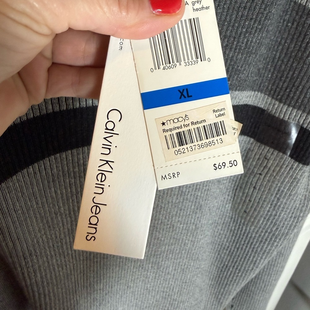 Calvin Klein 1/4 zip sweater • NWT • Men’s XL - Picture 2 of 8